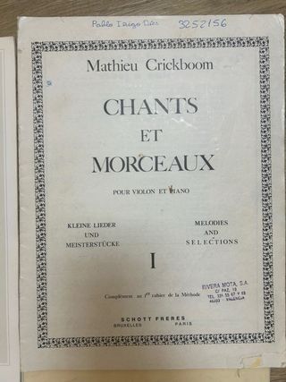 Libros de Música para Violín y Piano
