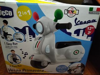 Mini Moto Vespa Correpasillos Blanca
