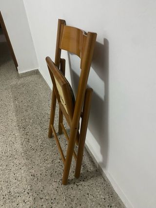 Silla plegable estilo danes años 80. Mid century