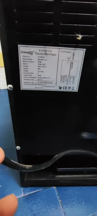 Vinoteca Climadiff CV48AD Termoeléctrica