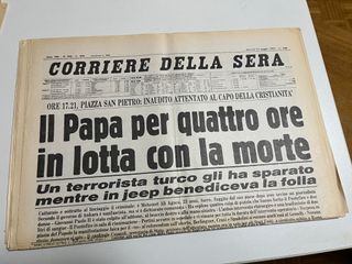 Riproduzioni prime pagine Corriere della Sera