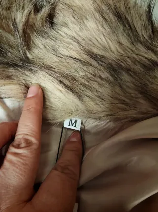 Chaleco pelo sintético talla M