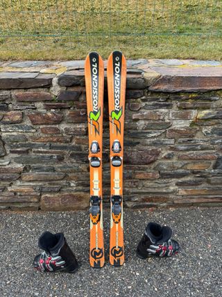 Esquís Rossignol Radical 120cm + botas de regalo