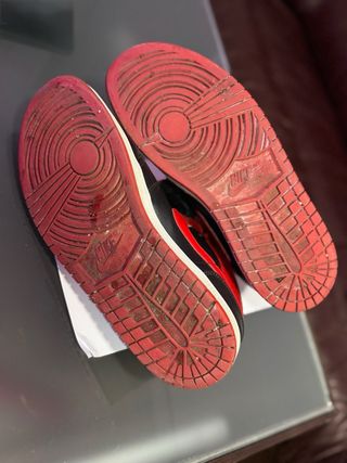 Zapatillas Nike Air Jordan 1 Mid Negro Rojo