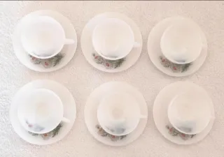 Juego café Arcopal margaritas 6 servicios. 12 piez