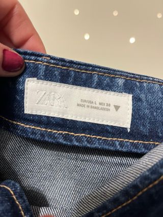 Top vaquero Zara azul