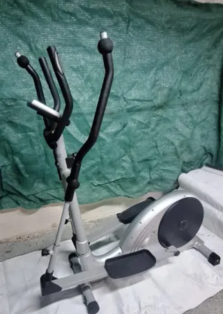 Bicicleta Elíptica Estática Gris