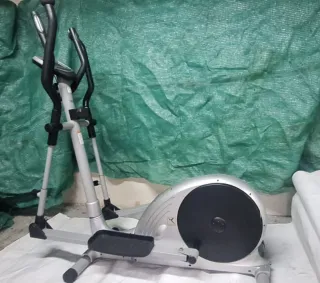 Bicicleta Elíptica Estática Gris