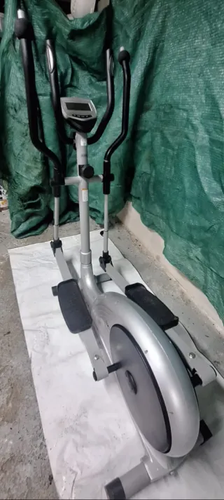 Bicicleta Elíptica Estática Gris