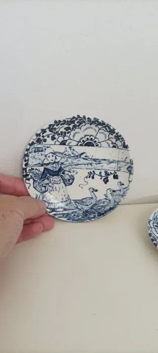 Platos Delfts Bosch Azules y Blancos