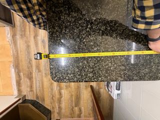 Mesa de cocina piedra granito y madera