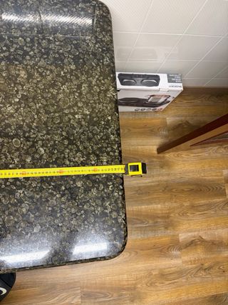 Mesa de cocina piedra granito y madera