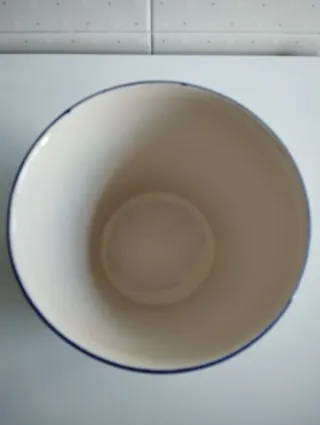 Maceta única pintada a mano. Alemana