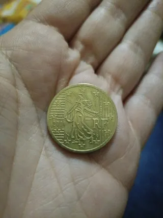 Moneda 50 céntimos Francia 2001 RF