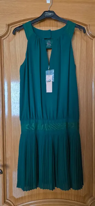 Vestido cóctel Tintoretto verde