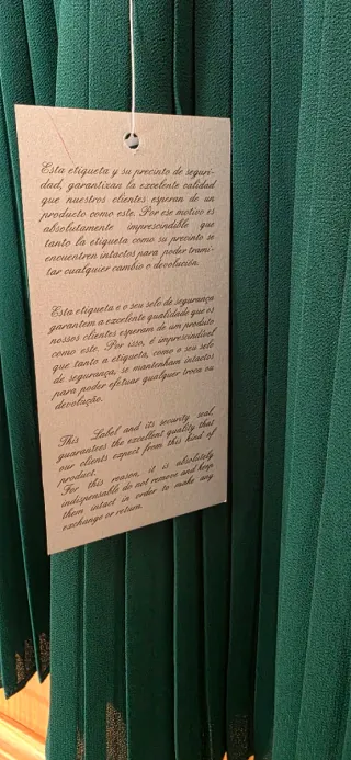 Vestido cóctel Tintoretto verde