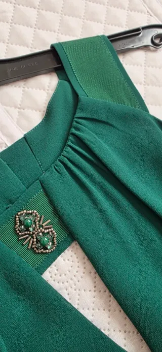 Vestido cóctel Tintoretto verde