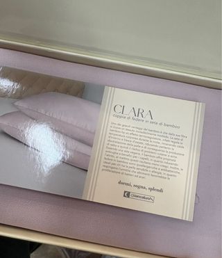 Coppia Federe Seta Bamboo Emilio CLARA