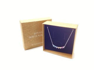 Cadena Plata 925 con Circonitas Multicolor