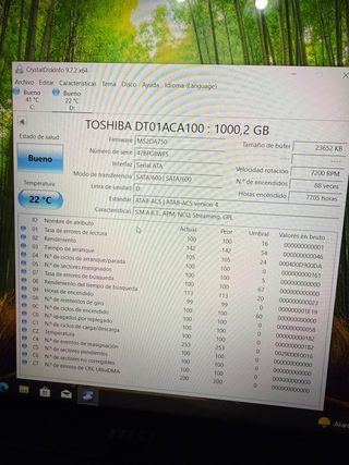 Disco Duro Toshiba 1TB SATA 6.0 Gb/s