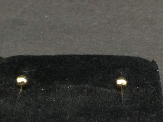 Pendientes Oro 18k Bolas Lisas