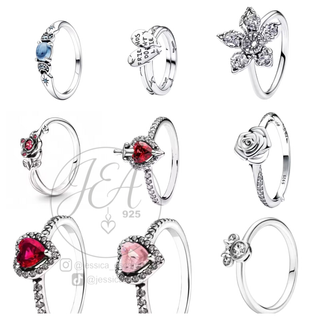 Conjunto de 9 anillos Plata 925