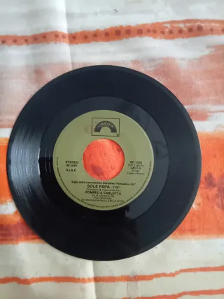 LP 45 giri Pompeo e Carlotta '85 Fantastico Bis