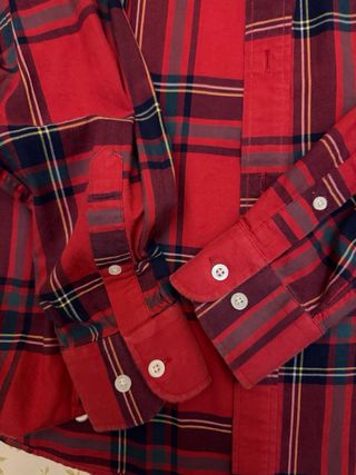 Camisa Valecuatro cuadros roja