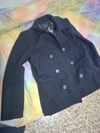 Cappottino nero doppio petto