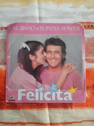LP 45 giri Albano e Romina Power Felicità 1982