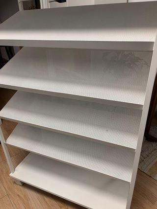 Zapatero abierto metálico blanco Ikea
