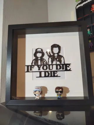 Quadro Stranger Things Steve e Dustin 25x25