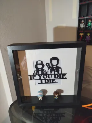 Quadro Stranger Things Steve e Dustin 25x25