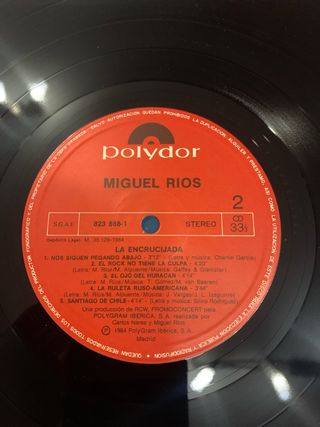 Vinilo Miguel Rios La Encrucijada