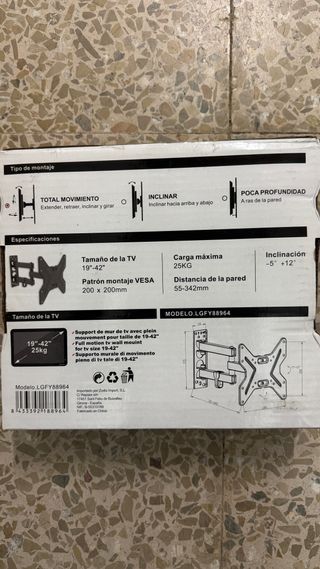 Soporte pared TV