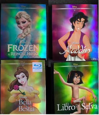 Lote 4 Películas Disney Classici Blu-ray