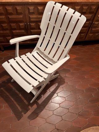 2 Sillas de Plástico Blancas Ajustables