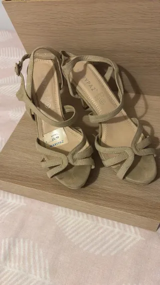 Sandalias tacón MARYPAZ beige talla 41