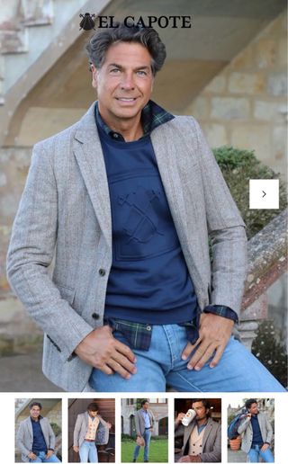 Americana El Capote Espiga Marrón