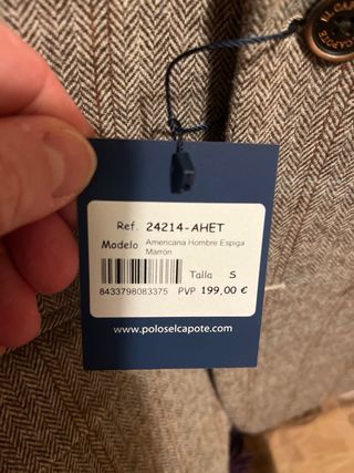 Americana El Capote Espiga Marrón