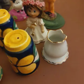 Lote 14 Figuras Vintage Cerámica Porcelana