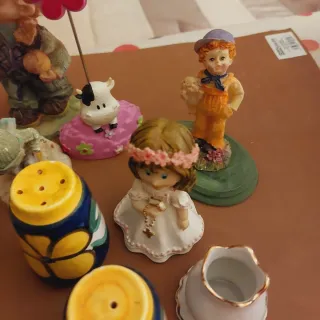 Lote 14 Figuras Vintage Cerámica Porcelana