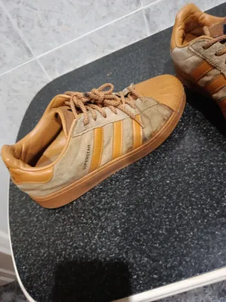 Zapatillas Adidas Superstar Marrones Talla 45 46