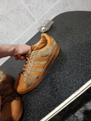 Zapatillas Adidas Superstar Marrones Talla 45 46