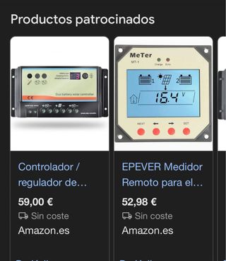 Controlador Solar Epever 20A Batería Dual 12/24V