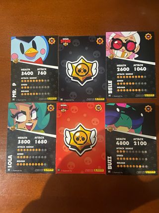 Cromos Brawl Stars Panini con Shelly especial