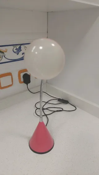 Flexo Metálico Rosa y Blanco