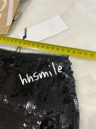 Falda Larga Lentejuelas Flecos T. M * SOLO ENVIOS