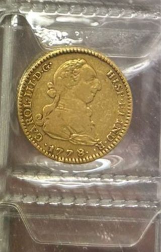 Moneda de oro 1 Escudo 1778