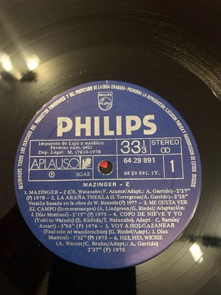 Vinilo Mazinger Z y Otros Temas